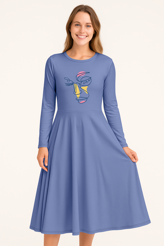 Vestido de manga larga BAR