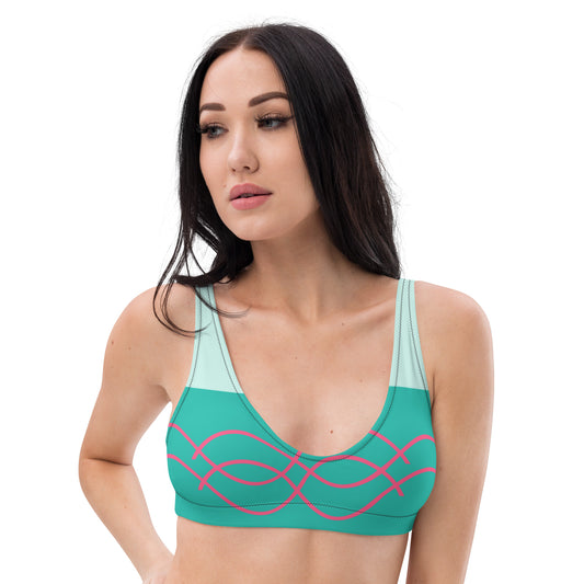 Padded eco-friendly swimsuit top