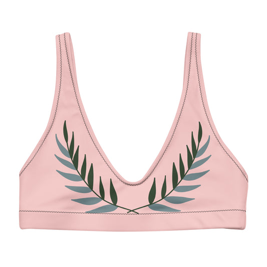 Padded eco-friendly swimsuit top