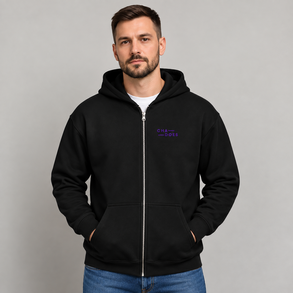Sweat à capuche zippé MMH