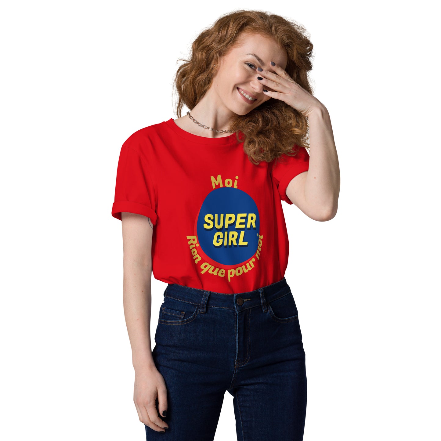 T-shirt da donna in cotone biologico