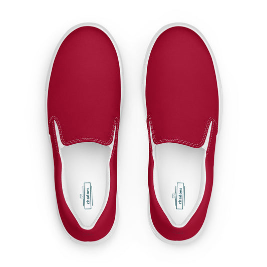 Women's RED slip-on canvas shoes