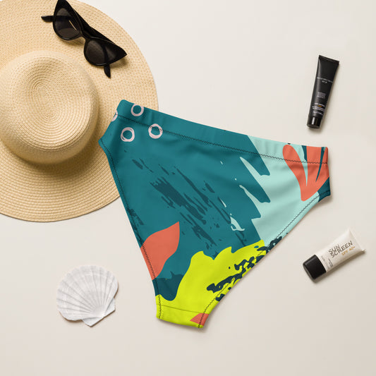 Bas de maillot de Bain éco-responsable taille haute PL