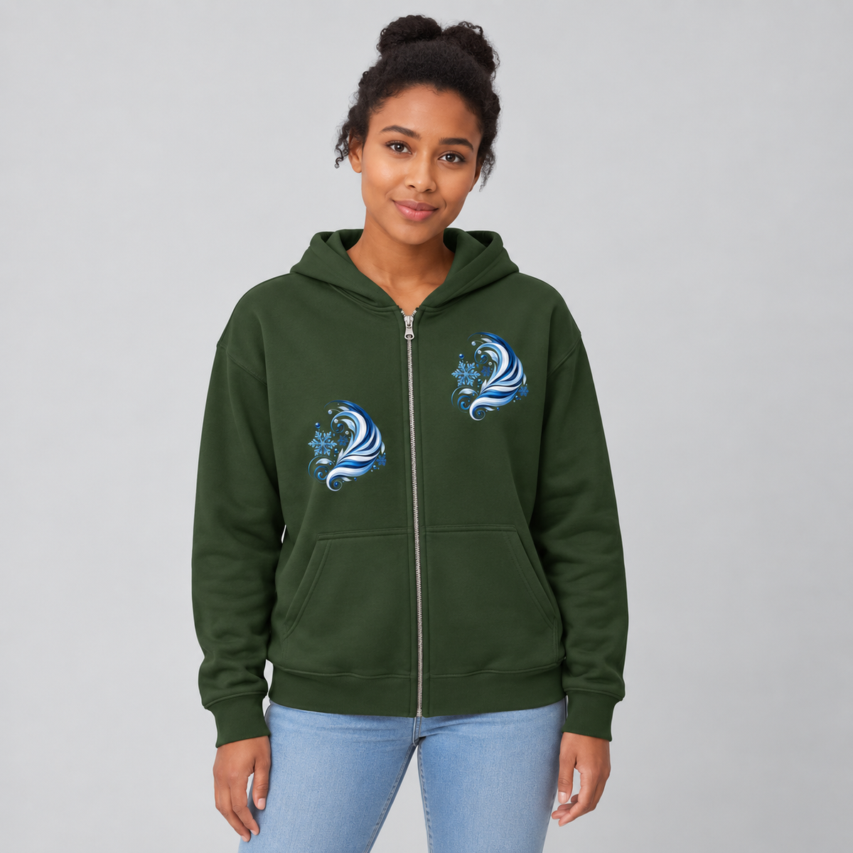 Sweat à capuche zippé HIF